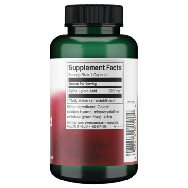 Ácido Alfa Lipóico 300mg 120 cápsulas - Imagen 3