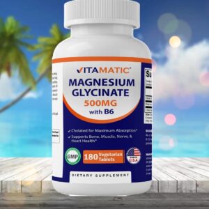 Glicinato de Magnesio 500mg 180 Vegetarian Tabletas