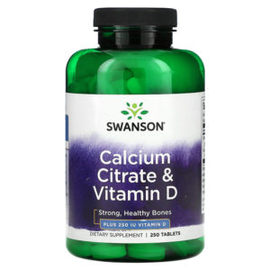 Calcio Citrato 630mg + Vitamina D 250 tabletas
